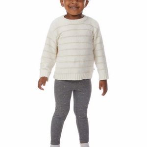 DKNY 2-Piece Chenille White Sweater Set